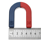 U Shaped Horse Shoe Magnet Blue & Red 4 Jumbo Horseshoe U Magnet Size L95Mm X W64Mm